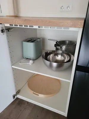 Küche/Küchenzeile in der Unterkunft Wohnung unterm Burghalder - Direkt am Waldrand