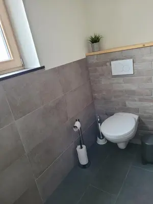 Ein Badezimmer in der Unterkunft Wohnung unterm Burghalder - Direkt am Waldrand