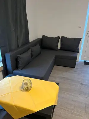 Ein Sitzbereich in der Unterkunft Ferienwohnung - klein aber fein