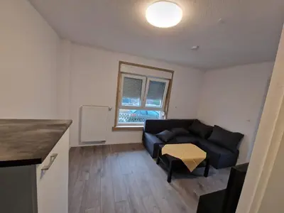 Ein Sitzbereich in der Unterkunft Ferienwohnung - klein aber fein