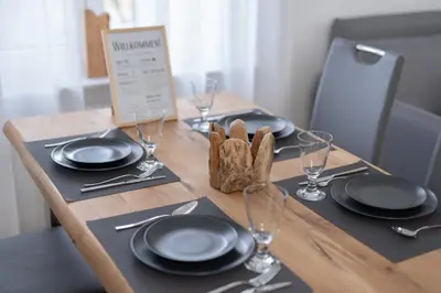 Grundriss der Unterkunft Ferienwohnung Rheinauen