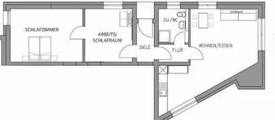 Grundriss der Unterkunft Ferienwohnung Rheinauen