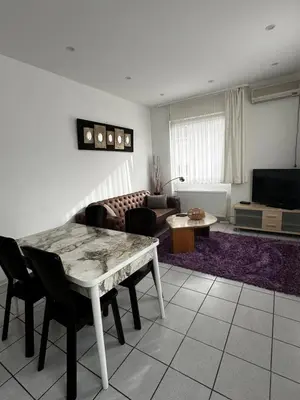Ein Sitzbereich in der Unterkunft Heidelberg Apartments