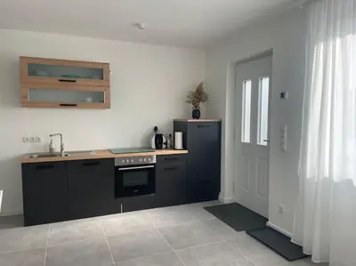 Küche/Küchenzeile in der Unterkunft Ferienwohnung Kissel in den Weinbergen