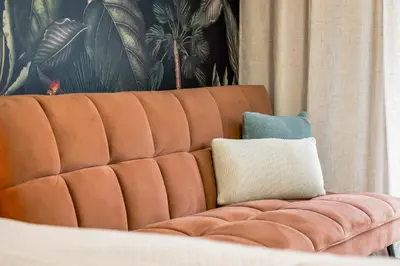 Ein Sitzbereich in der Unterkunft Casa Tucan ~ Hemsbach