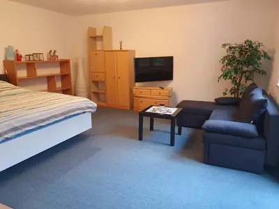 TV/Unterhaltungsangebot in der Unterkunft Ferienwohnung Tammer Allee