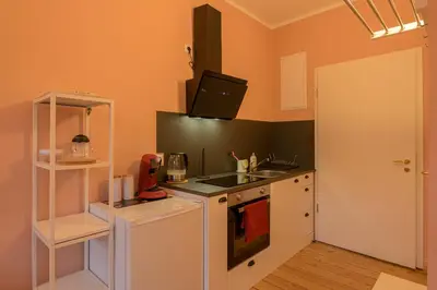 Küche/Küchenzeile in der Unterkunft Gästehaus Villa Fliedner - Das Kutscherhaus