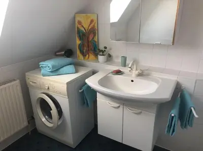 Ein Badezimmer in der Unterkunft Ferienwohnung Zeitlos