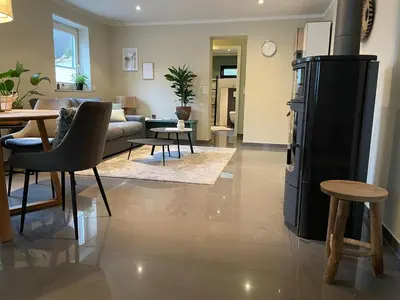 Küche/Küchenzeile in der Unterkunft Idyllische Ferienwohnung im Kraichgau