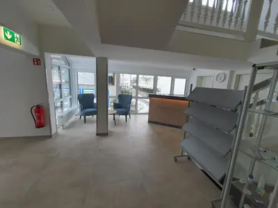 Ein Sitzbereich in der Unterkunft Hotel zur Traube