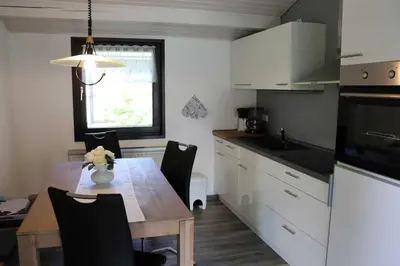 Küche/Küchenzeile in der Unterkunft Ferienhaus Robinson Am Krappennest 92