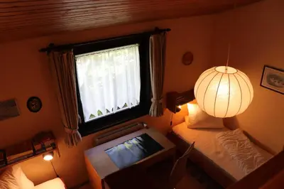 Ein Bett oder Betten in einem Zimmer der Unterkunft Ferienhaus Robinson Sonnenkreisel 133