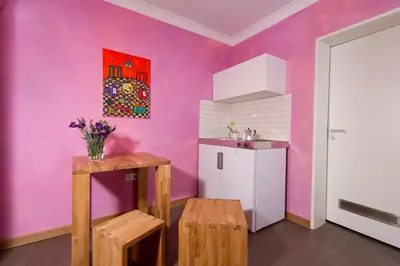 Küche/Küchenzeile in der Unterkunft Heidelberg ROOMS