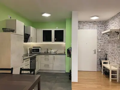 Küche/Küchenzeile in der Unterkunft Schönes 2 Zimmer Apartment zentral gelegen