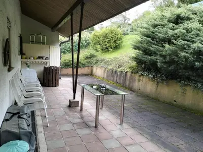 Ein Balkon oder eine Terrasse in der Unterkunft 123-Zimmerverleih Mosbach