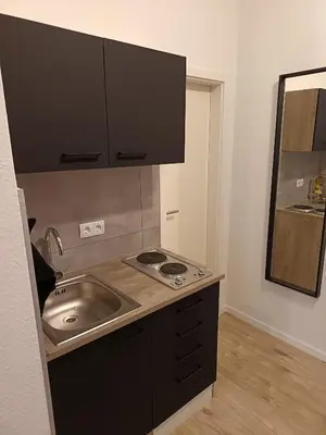 Küche/Küchenzeile in der Unterkunft Business Apartment mit neuem Bad / WLAN / Smart-TV / Küche