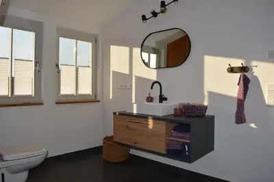 Ein Badezimmer in der Unterkunft Ferienwohnung Hofgut