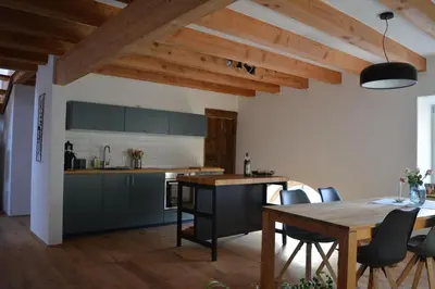 Küche/Küchenzeile in der Unterkunft Ferienwohnung Hofgut