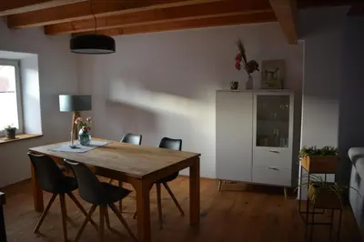 Küche/Küchenzeile in der Unterkunft Ferienwohnung Hofgut