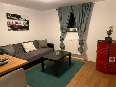 Ein Sitzbereich in der Unterkunft ImmerFrei Apartments