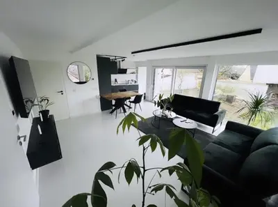 TV/Unterhaltungsangebot in der Unterkunft Moderne Wohnung nahe Museum