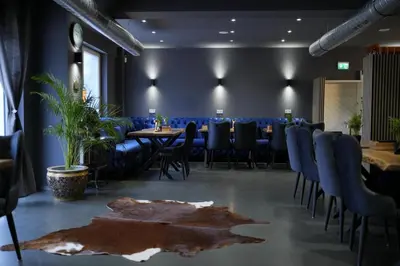 Ein Restaurant oder anderes Speiselokal in der Unterkunft Bovino Hotel