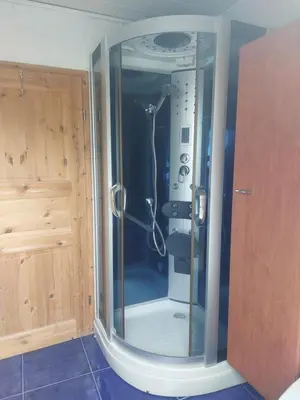 Ein Badezimmer in der Unterkunft haus krümel