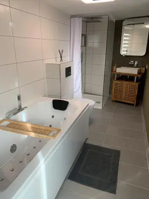 Ein Badezimmer in der Unterkunft Ferienstüble im Zabergäu- Ferienwohnung