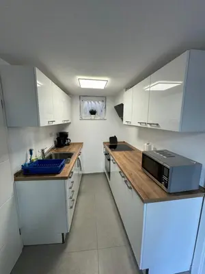 Küche/Küchenzeile in der Unterkunft Ferienstüble im Zabergäu- Ferienwohnung