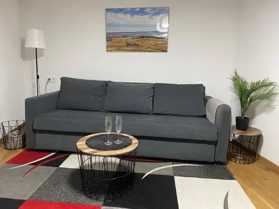 Ein Sitzbereich in der Unterkunft Ferienstüble im Zabergäu- Ferienwohnung