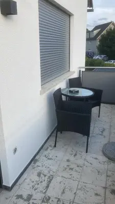 Ein Balkon oder eine Terrasse in der Unterkunft Ferienwohnung Christel