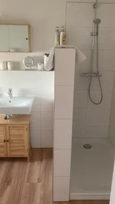 Ein Badezimmer in der Unterkunft Ferienwohnung Christel
