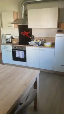Küche/Küchenzeile in der Unterkunft Ferienwohnung Christel