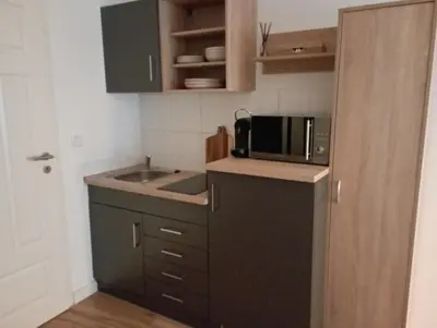 Küche/Küchenzeile in der Unterkunft Schenkgasse 4