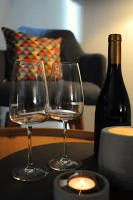 Getränke in der Unterkunft Deluxe-Apartment Altstadt