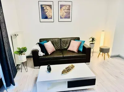 Ein Sitzbereich in der Unterkunft StephBy Home