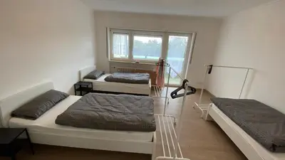 Ein Bett oder Betten in einem Zimmer der Unterkunft MSC Lampertheim