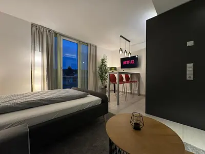 Ein Bett oder Betten in einem Zimmer der Unterkunft Schwarzwaldblick by Rabe - Parkplatz, Smart-TV, Netflix