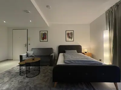 Ein Bett oder Betten in einem Zimmer der Unterkunft Schwarzwaldblick by Rabe - Parkplatz, Smart-TV, Netflix