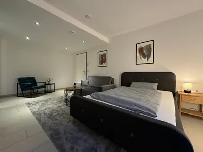 Ein Bett oder Betten in einem Zimmer der Unterkunft Schwarzwaldblick by Rabe - Parkplatz, Smart-TV, Netflix