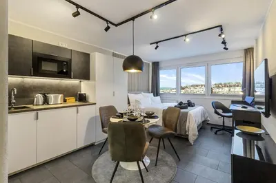 Küche/Küchenzeile in der Unterkunft Appartement für 1-2 - WLAN - Parkplatz - Homeoffice