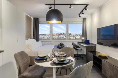 TV/Unterhaltungsangebot in der Unterkunft Appartement für 1-2 - WLAN - Parkplatz - Homeoffice