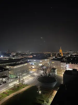 Ein allgemeiner Blick auf Heilbronn oder ein Stadtblick von der Ferienwohnung aus