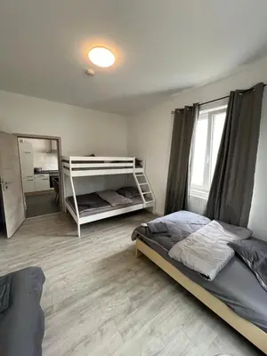 Ein Bett oder Betten in einem Zimmer der Unterkunft City Unterkunft 2