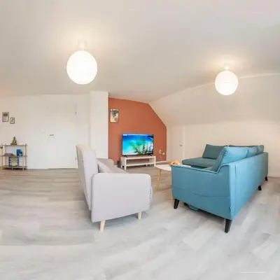 TV/Unterhaltungsangebot in der Unterkunft XXL Design-Appartement Gardendesign Boxspring 8 Pers Zwischen Heidelberg und Mannheim