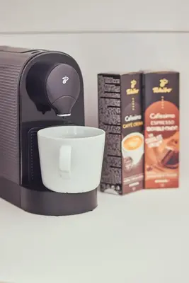 Kaffee-/Teezubehör in der Unterkunft Olivia -Einzigartiges Wohnerlebnis in Kaiserslauterns Herz