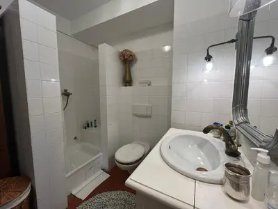 Ein Badezimmer in der Unterkunft Einliegerwohnung in einer Mühle vor den Toren Frankfurts, ideal für Messegäste oder Stop Over