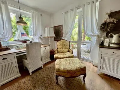 Küche/Küchenzeile in der Unterkunft Einliegerwohnung in einer Mühle vor den Toren Frankfurts, ideal für Messegäste oder Stop Over