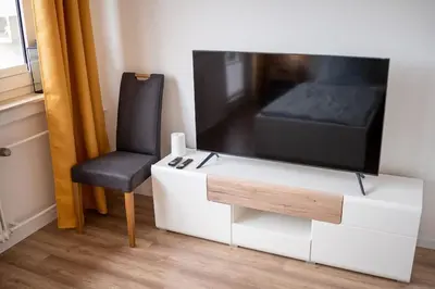 Ein Sitzbereich in der Unterkunft bookandstay24 com Münster bei Darmstadt, Frankfurt, Rhein Main Gebiet