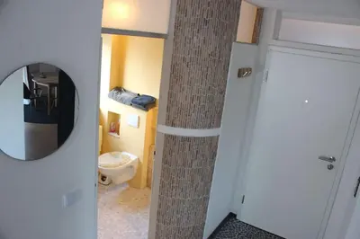 Ein Badezimmer in der Unterkunft Ferienwohnung Bambushain Nieder-Olm